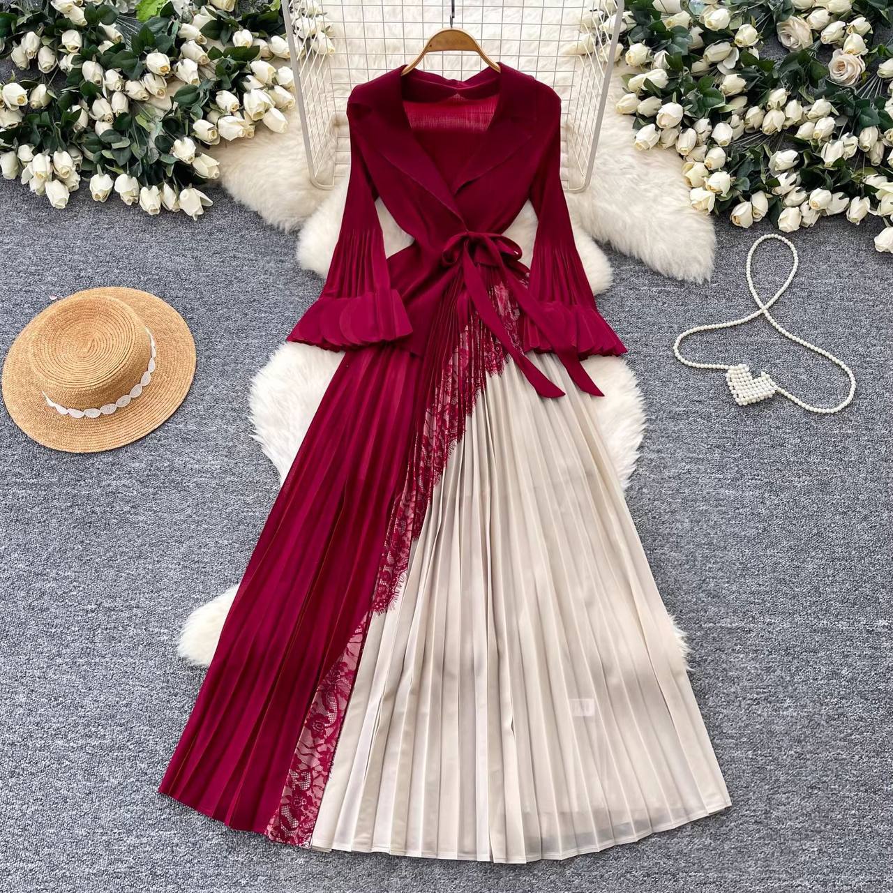 Robe plissée