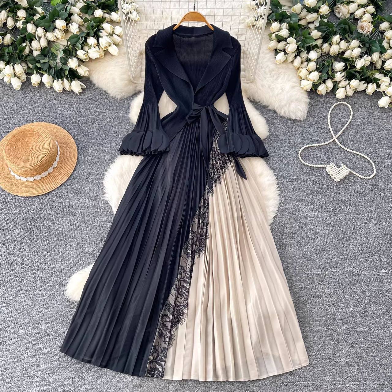 Robe plissée